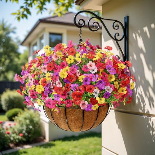 Alupssuc 48 Bundles Artificial Daisy Flowers UV Resistant for Outdoor Decor