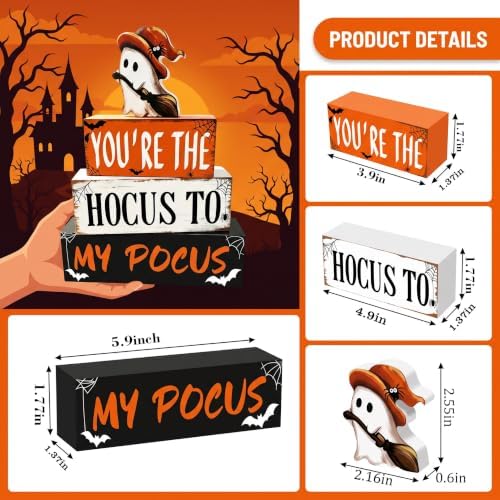 Halloween Decorations Indoor, Halloween Table Decor for Party