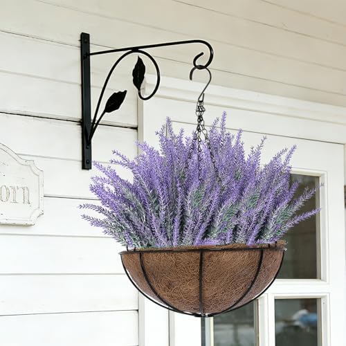 TURNMEON 10 Bundles Artificial Lavender Flowers for Outdoors Summer Decor