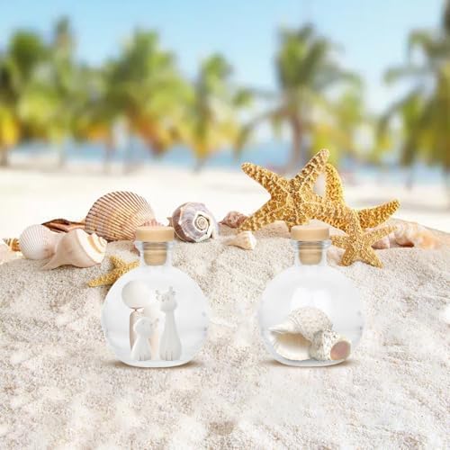 12 Pcs Spherical Glass Bottles 8.5 oz Round Glass Potion Bottles