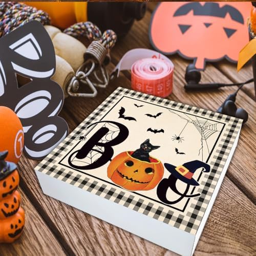 Halloween Decorations Indoor Halloween Cat Wood Sign