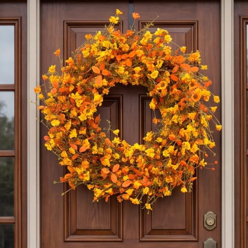 28 Inch Large Fall Wreaths for Front Door Fall Door Wreath Autumn Wreath