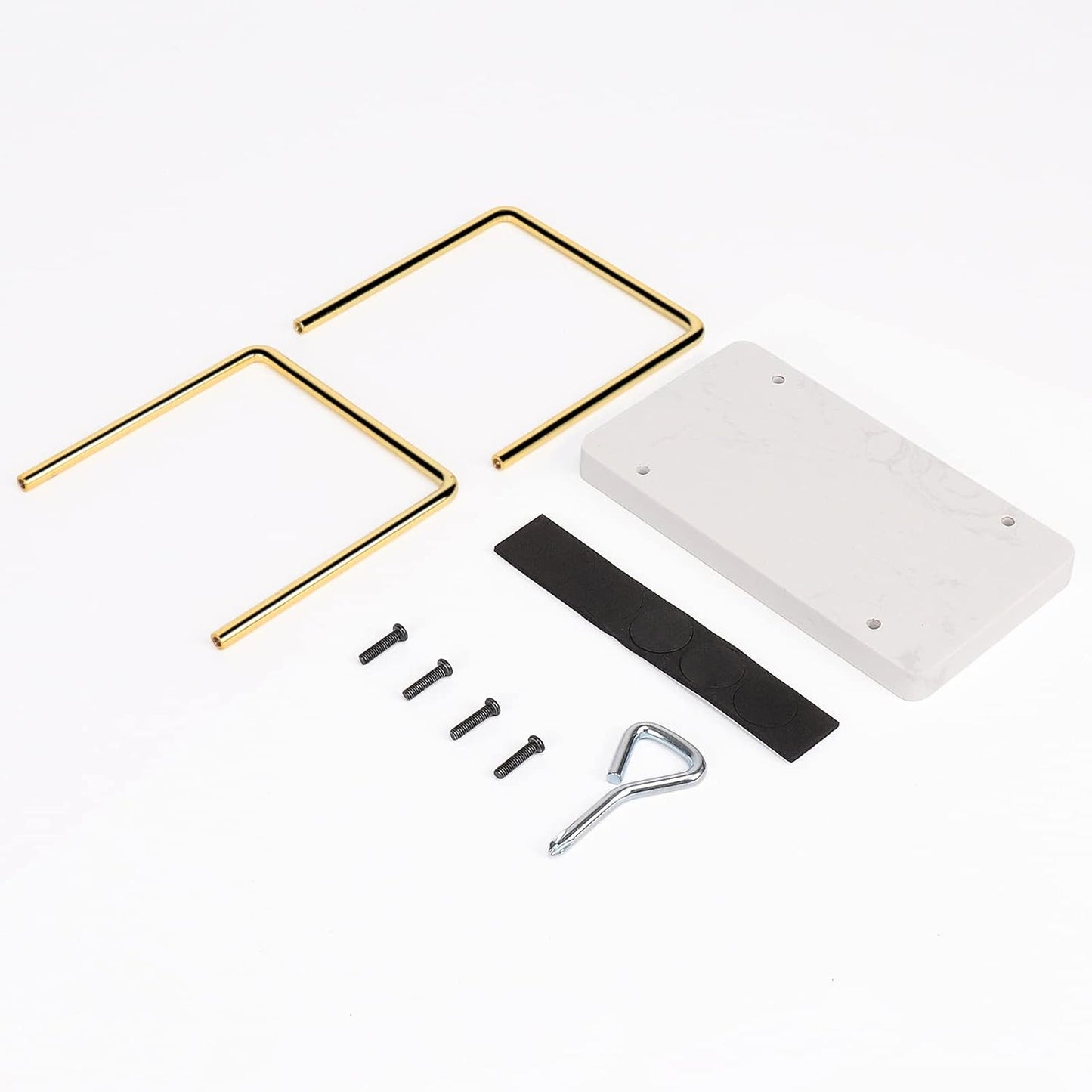 Napkin Holder / Metal Napkin Storage Modern Freestanding Tissue Paper Dispenser / Gold / Marble