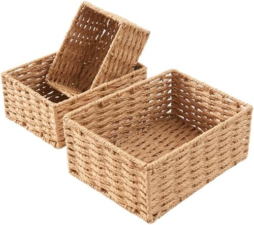 Woven Storage Basket / Neutral / Natural / Set of 3