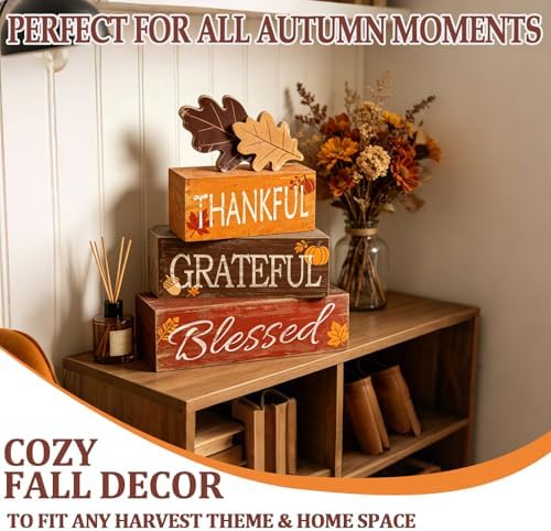Blessed Leaves Fall Decor, Fall Decorations for Home