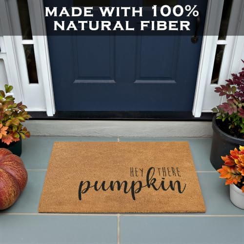 Hey There Pumpkin Door Mat 30x17 Inch, Hello Pumpkin Welcome Mat Coir Fall