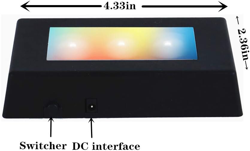 Lighted Up Stand Color Changing LED for 3D / Black / Small