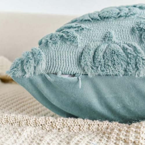 AVOIN colorlife Blue Pumpkin Fall Throw Pillow Covers 18x18 Inch