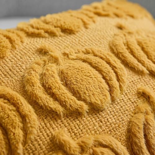 AVOIN colorlife Yellow Fall Pumpkin Throw Pillow Covers 20x20 Inch