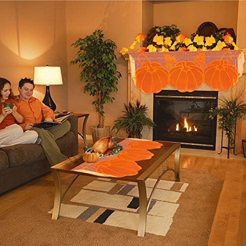 Fall Thanksgiving Decorations Mantle Scarf for Fireplace 20 x 60 Inch