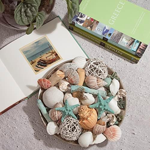 ANDALUCA Ocean Plumes Scented Seashell Potpourri Large 20 oz Bag with Fragrance Vial Coastal Decor
