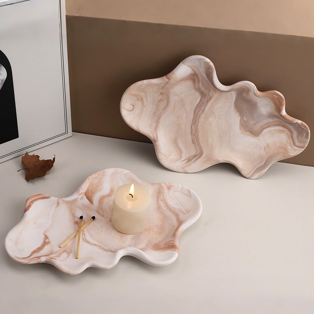 Cloud Shape Silicone Tray Mold Irregular Cloud Epoxy Resin Tray Molds for Crafts Trinket Jewelry