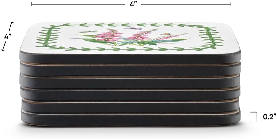 Portmeirion Botanic Garden / Coasters / Set of 6