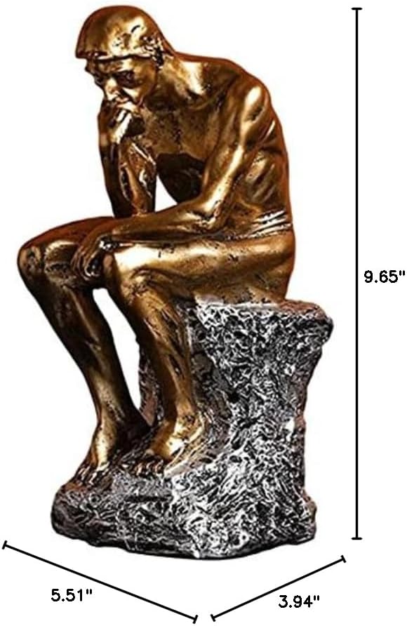 Resin Thinker Statue Thinker Figurine Thinking Man Sculptures