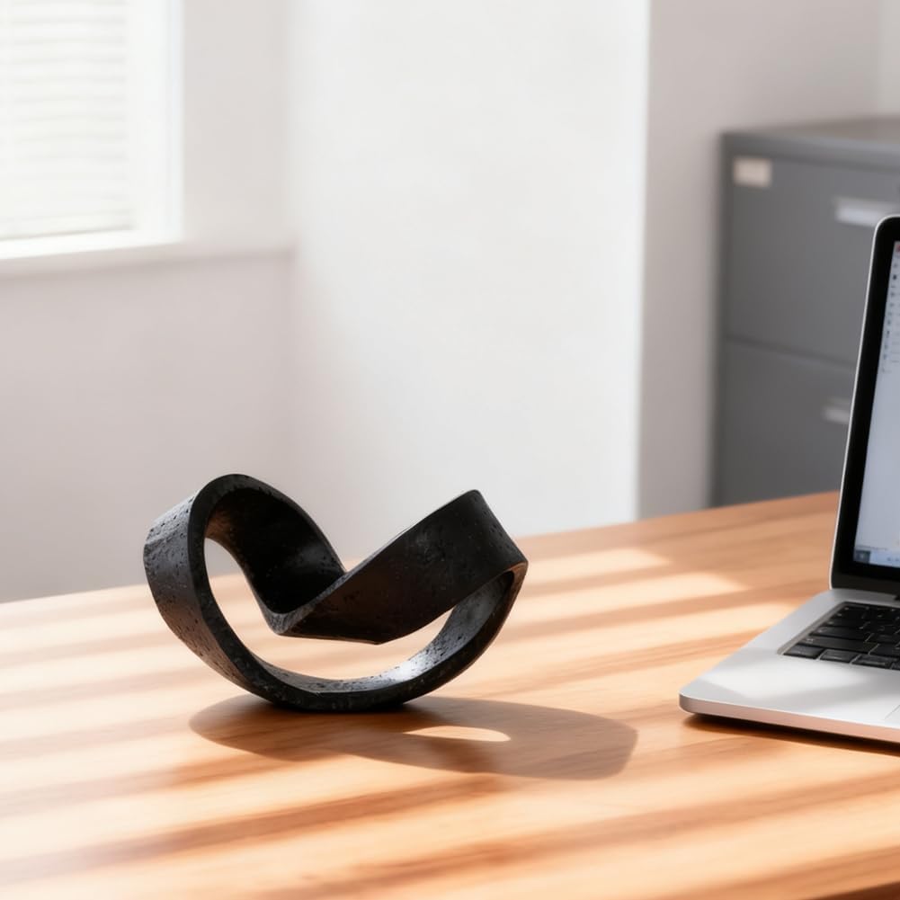 Multi-Angle Abstract Art Statue / Black