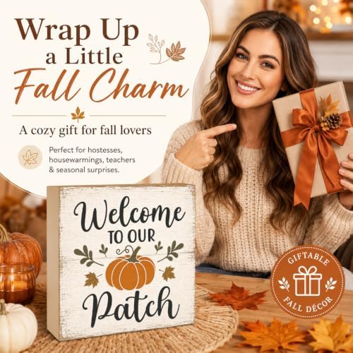 Fall Decorations for Home Welcome to Our Pumpkin Patch Wood Sign Fall Decor