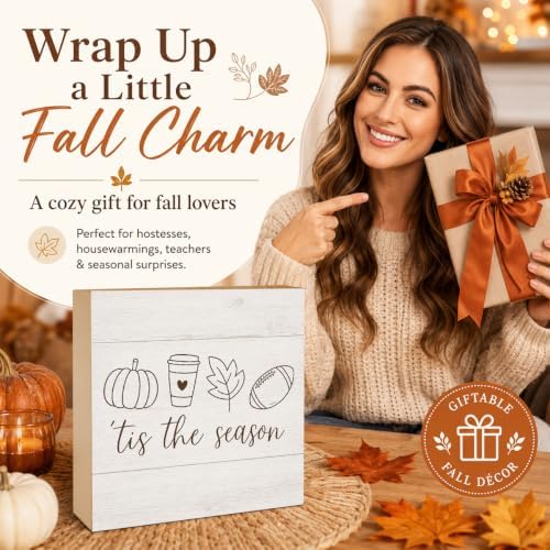 Minimal Fall Decor Tis The Season Sign | Line Art Wall Decor