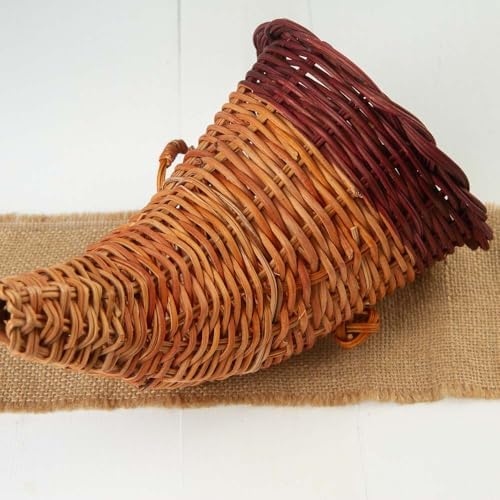 Factory Direct Craft Thanksgiving Cornucopia of Orange Artificial Pumpkins and Gourds with Leaves - Horn of Plenty for Fall Decorating and Displays