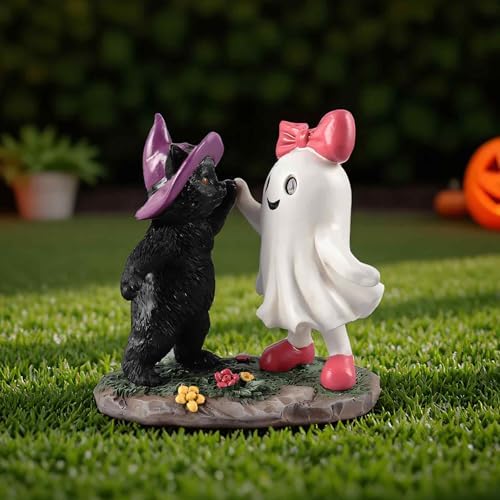 Halloween Decorations Indoor Ghost Gifts, Black Cat Ghost