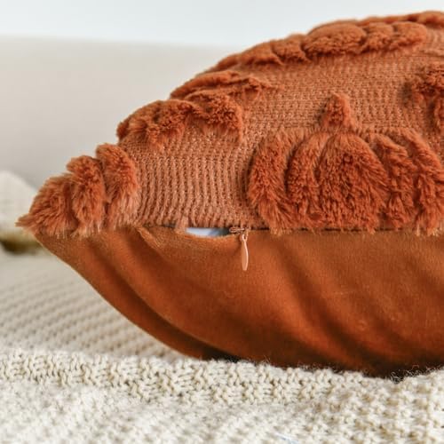 AVOIN colorlife Caramel Pumpkin Fall Throw Pillow Covers 18x18 Inch
