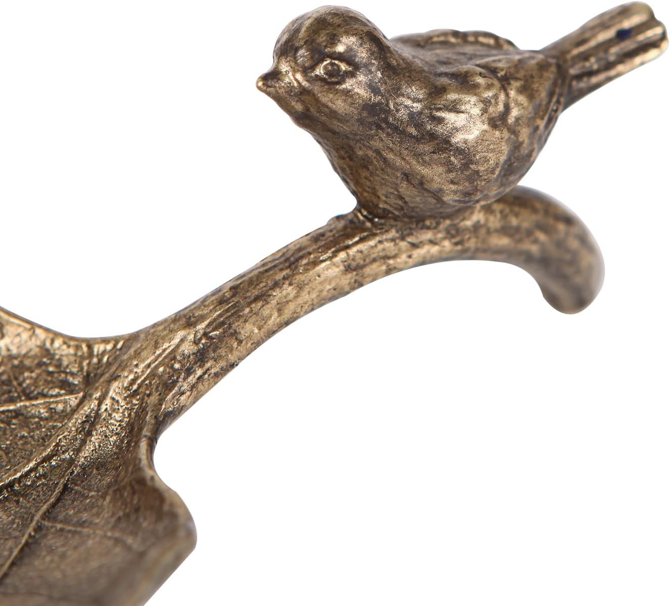 Vintage Leaf Shaped Ring Holder / Bronze