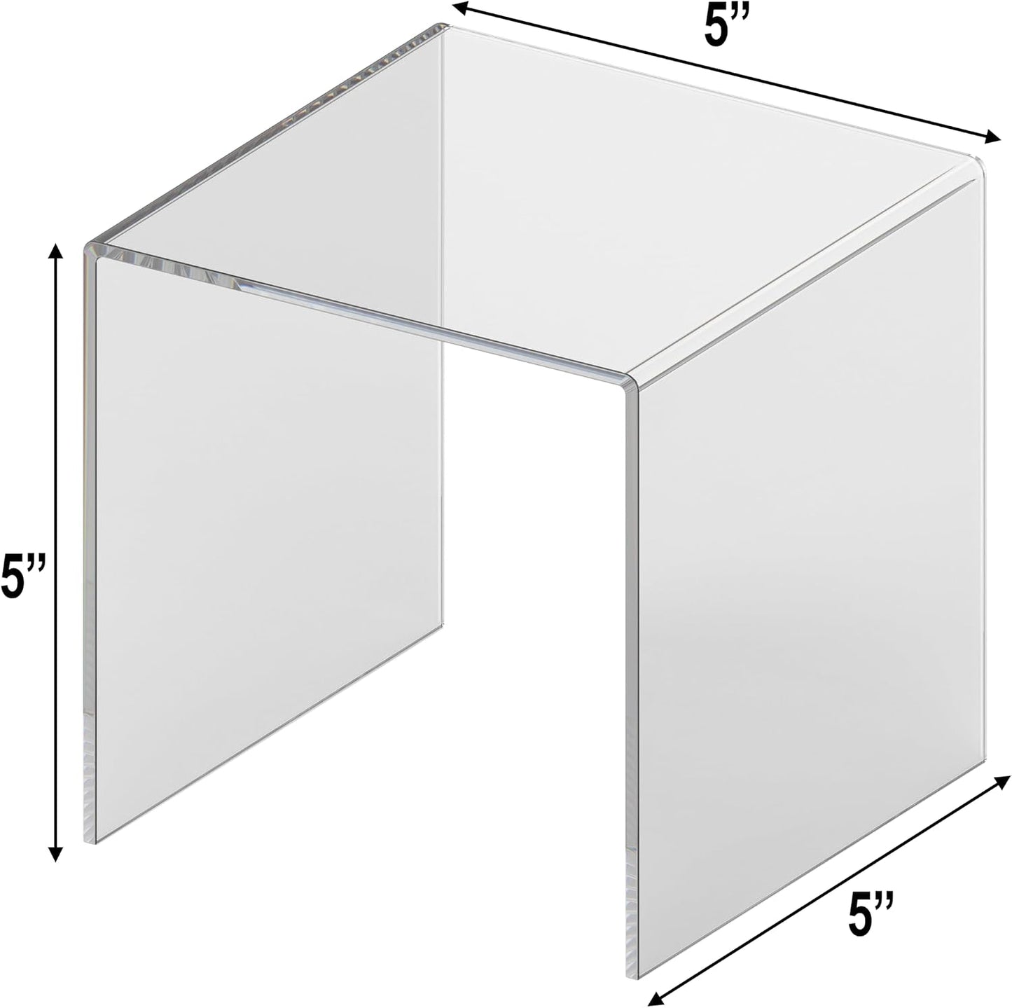 Small Plastic Squared Perfume Stands / SQU-125 2pk