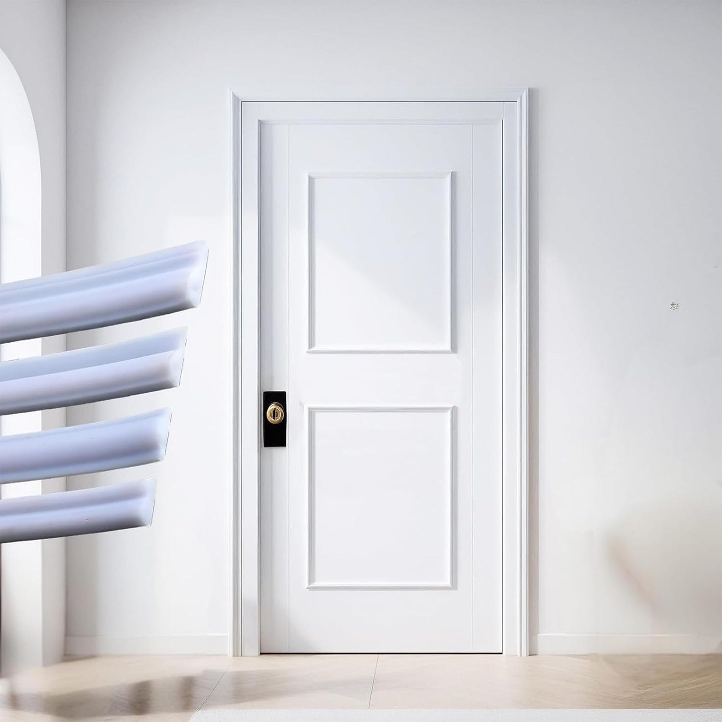 Peel and Stick Wall Molding Trim / White / 20ftx0.9