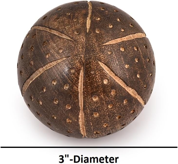 Decorative Balls Mango Wood / Set of 3