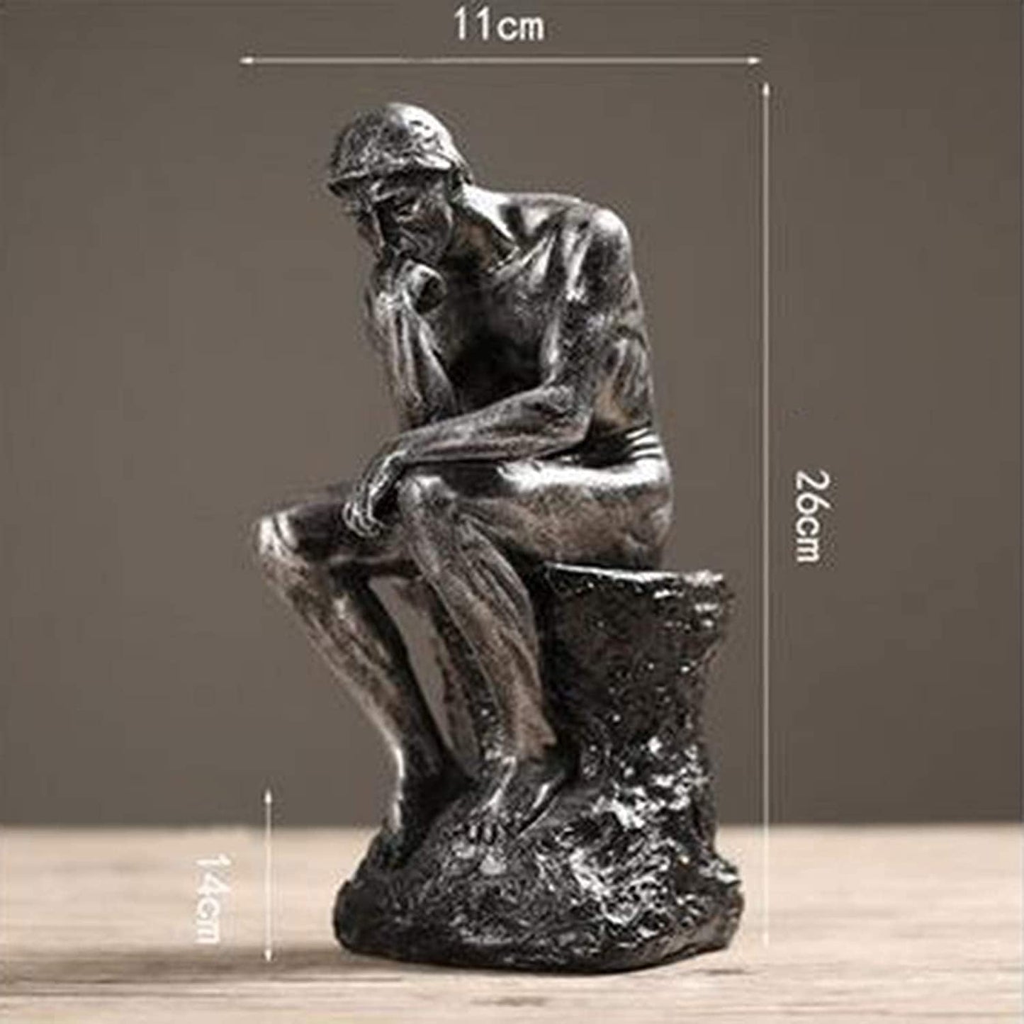 Thinker Figurine Vintage Style Thinker Statues Thinking Man Figurines Desktop Sculpture