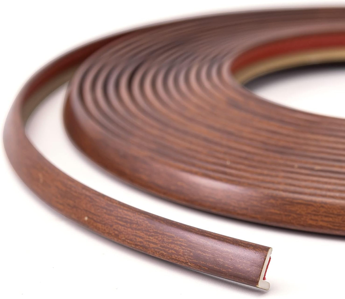 Outside Vinyl Corner Trim Peel and Stick for Tile and Wall Edges / Cherry / 20 Inch