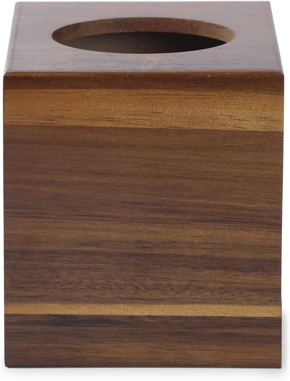 Acacia Wood Tissue Holder / Natural Acacia