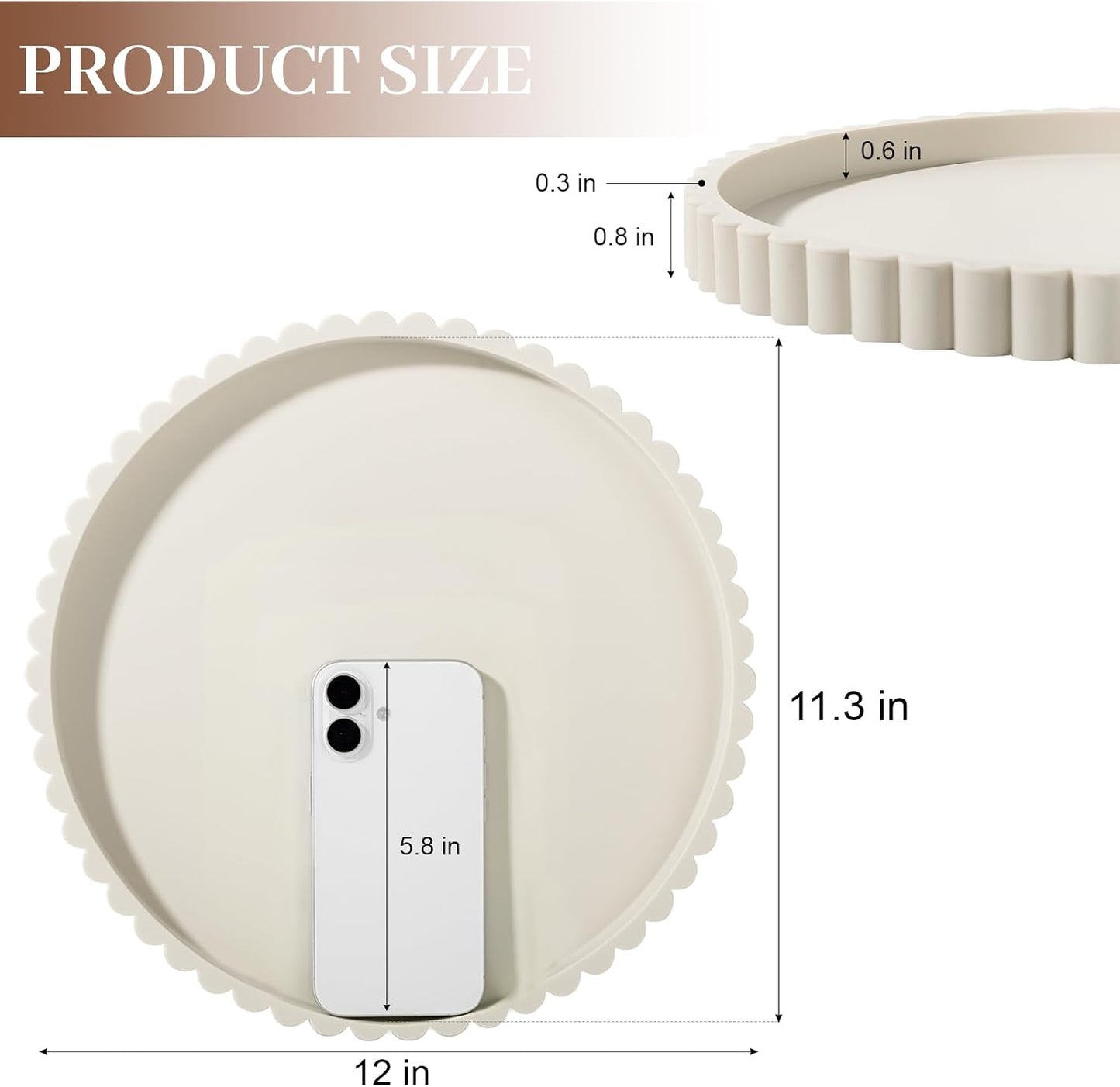 Candle / Beige / Set of 12