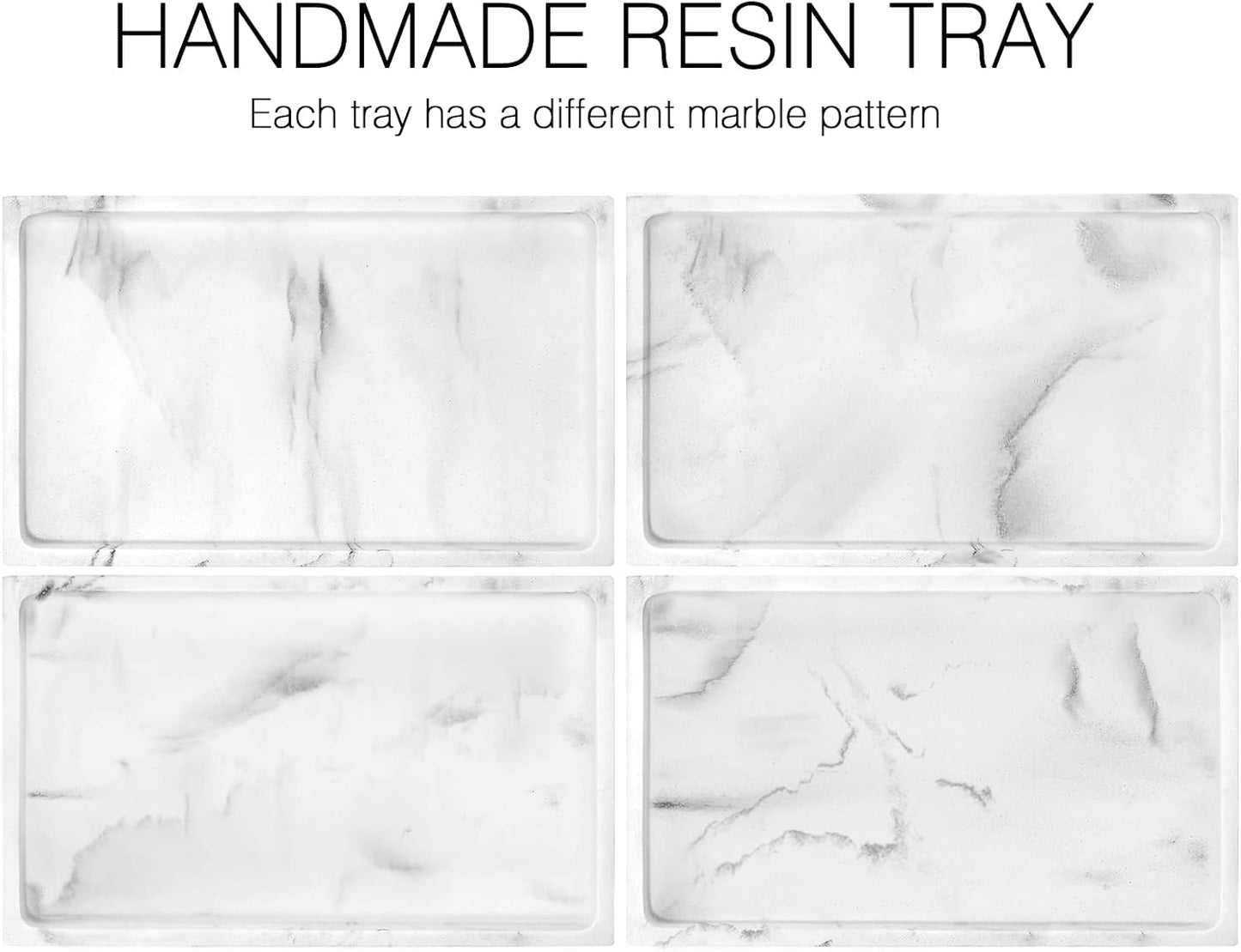 Bathroom Vanity Tray / Gravel White / M