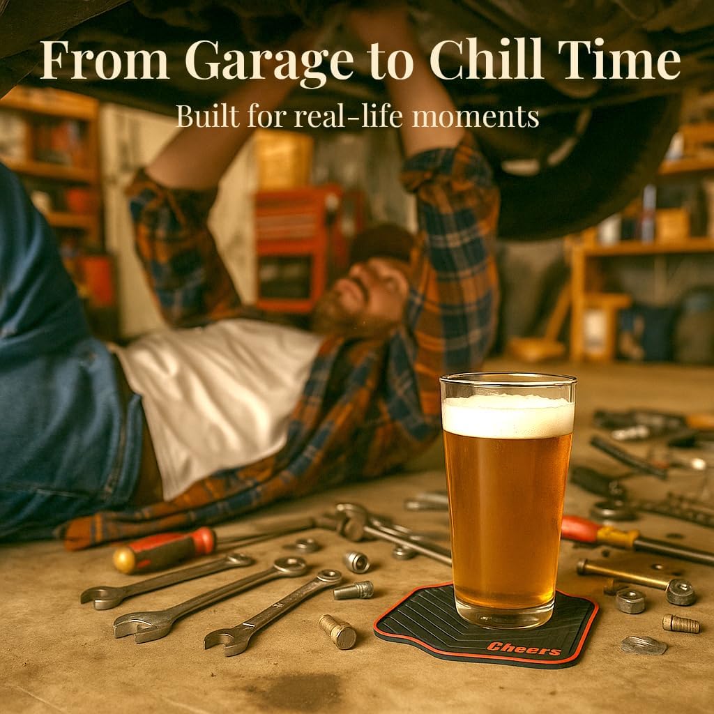 Silicone Drink Coasters / Funny Gag Novelty Car Enthusiasts Lovers Gifts for Men Him Ideas