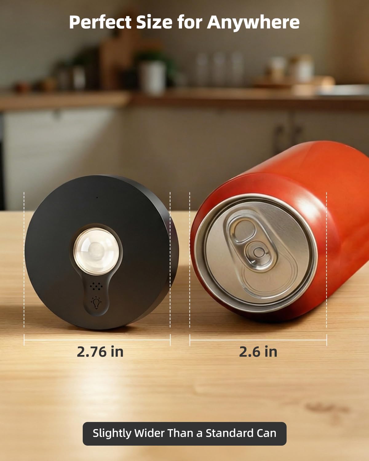 Rechargeable Puck Lights with Remote Control, 1500mAh Battery Operated Tap Lights, Dimmer & Timer Under Cabinet