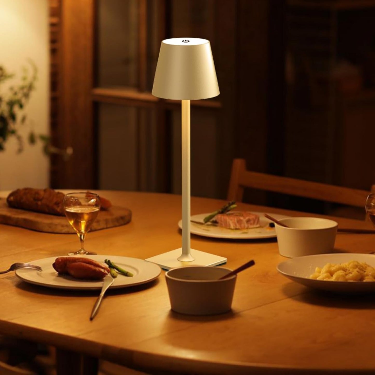 Fizrice Gold Rechargeable Table Lamp 4 Pack Portable Cordless Light