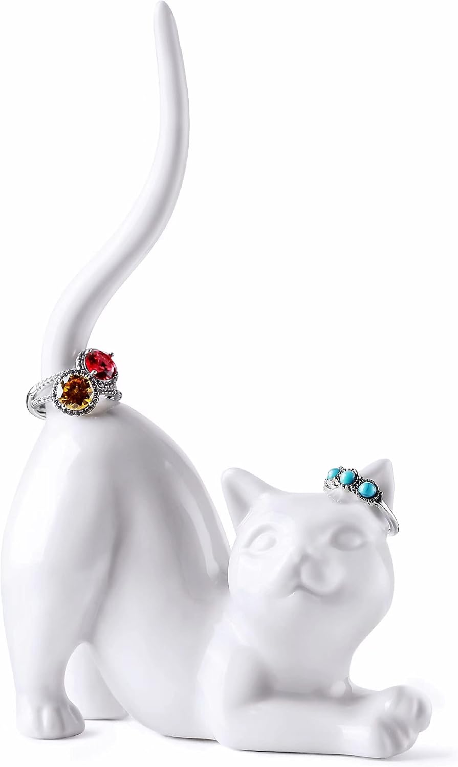 Cat Ring Holder Wedding Ring Stand Lover Gift For Women Friends Birthday / Kitty