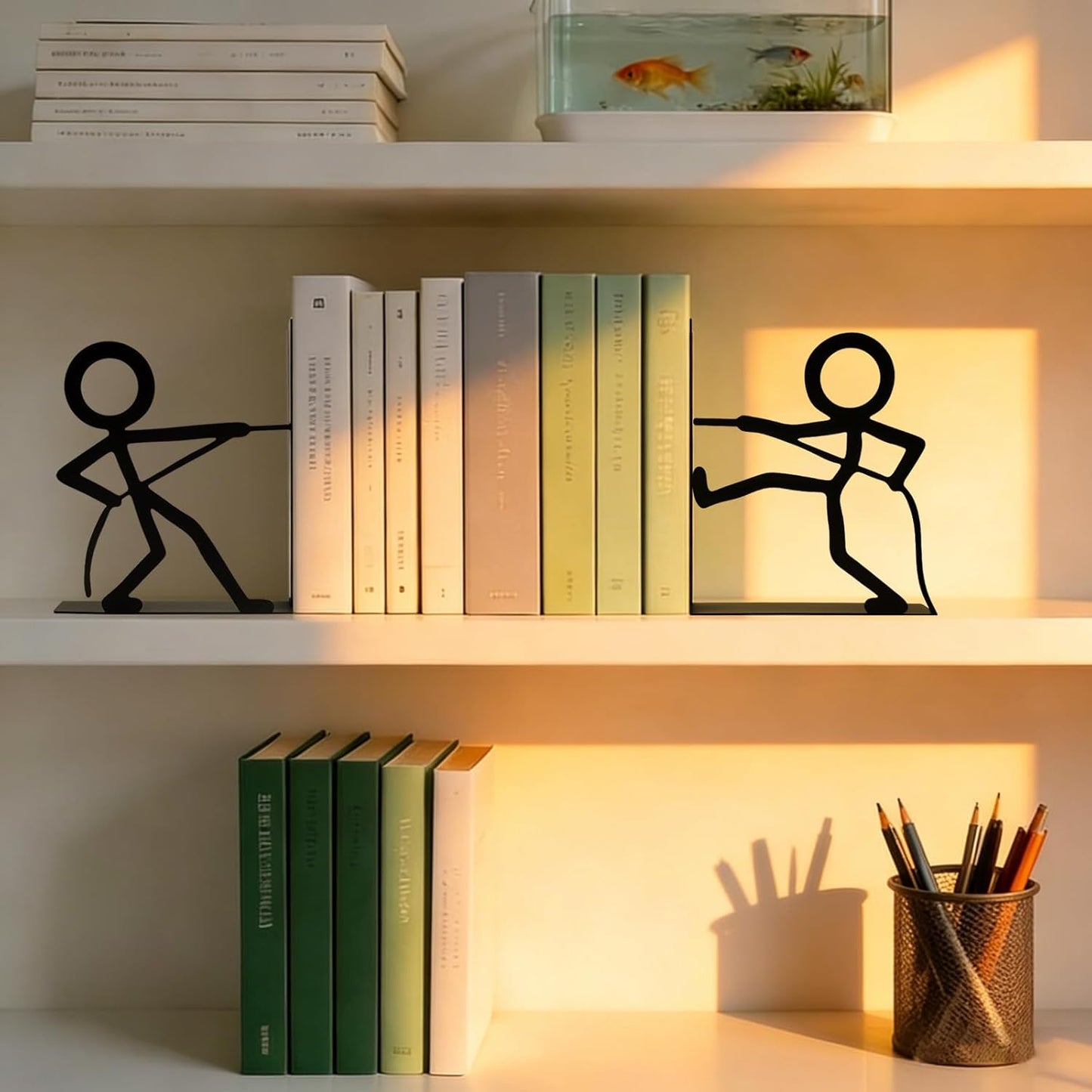 Metal Bookends People Book-End