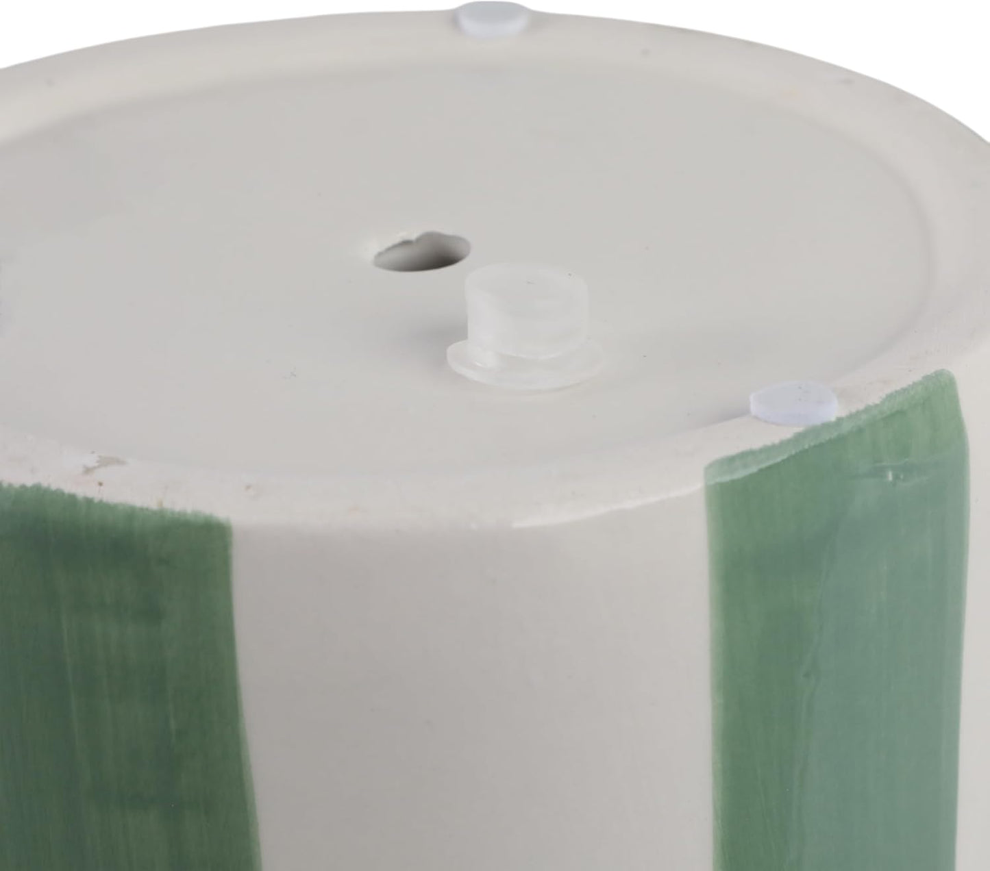 Ceramic Planter Pots / 6"L x 6"W x 6"H and 8"L x 8"W x 7"H / Green