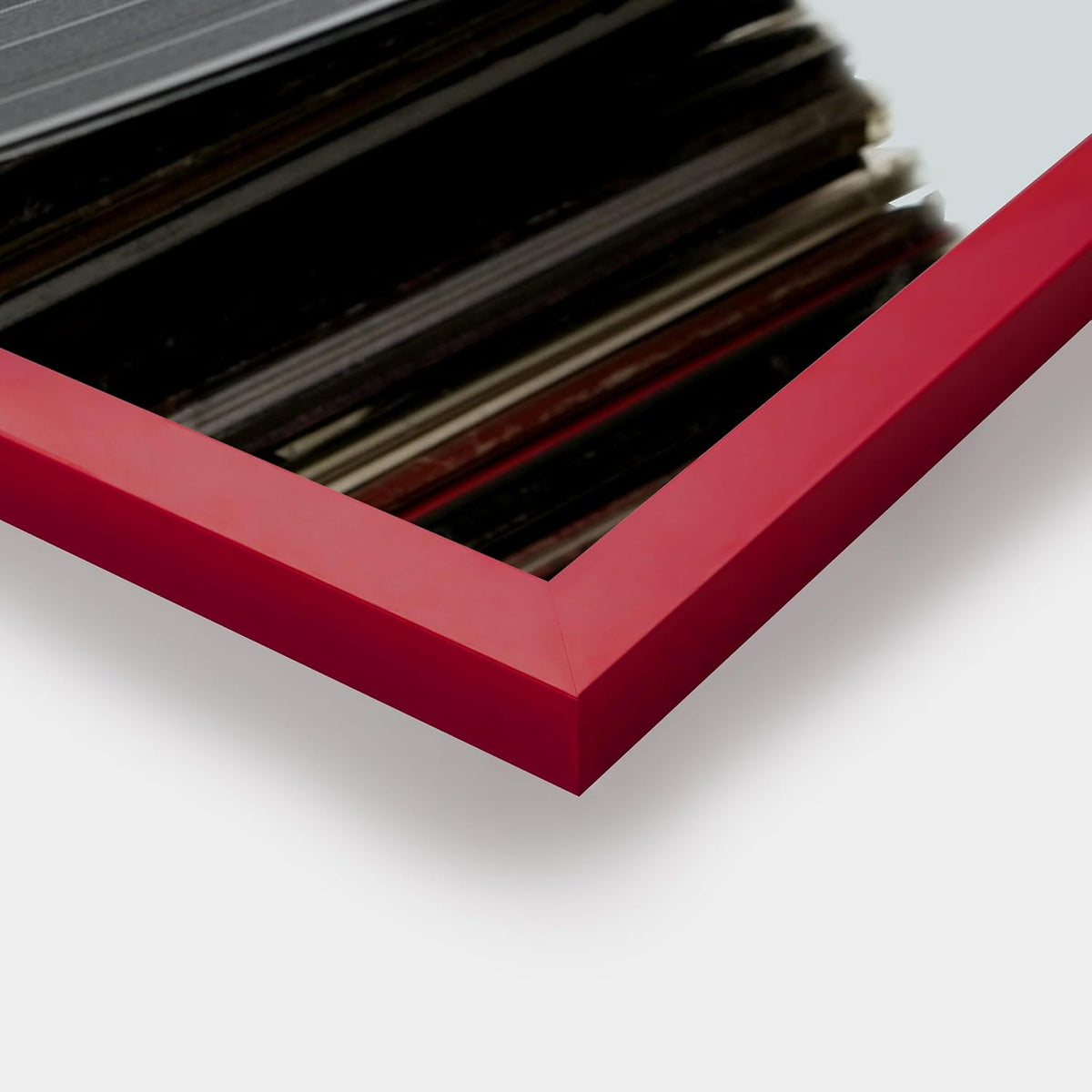 eletecpro Vinyl Record Frame, 12.5 x 12.5 in, Dark Red, 4 Pack | Fits 12x12 LP and Album Cover, Easy Wall Mount
