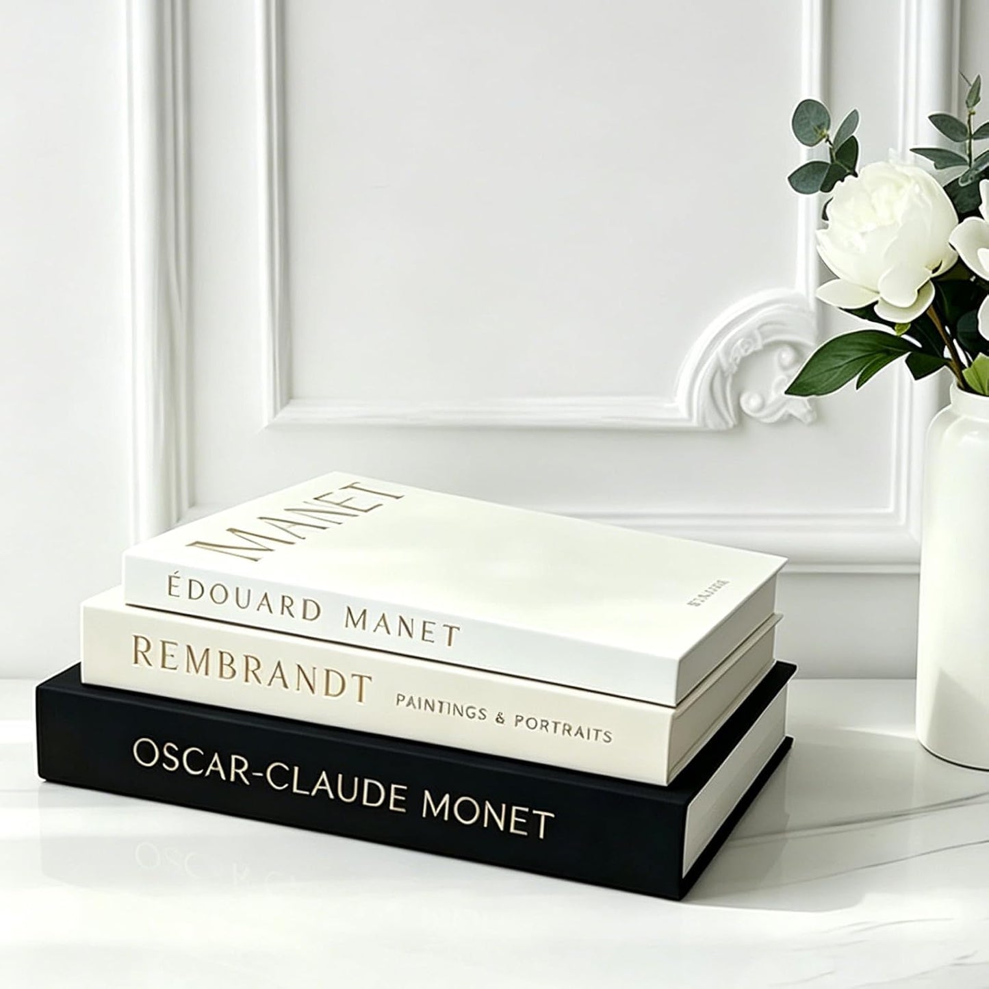 Modern Stacked Books / Decorative Faux Books Storage Box