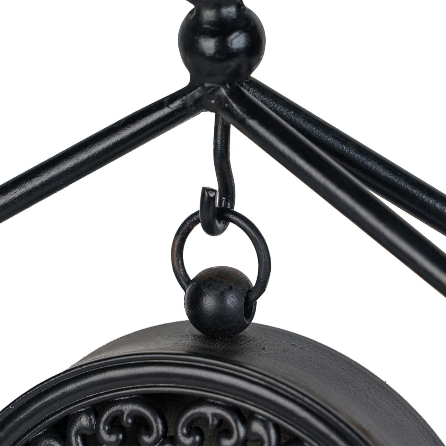 SOFFEE DESIGN 7.5'' x 10'' Mantel Clock Iron Tower Frame, Creative Bird Ornament Tabletop Clock, Silent Clock with
