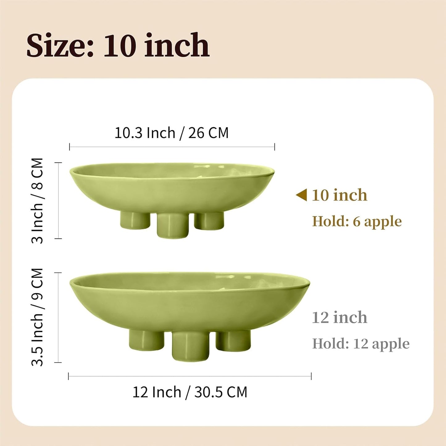 Candy or Key Holder / Light Green / 10 Inch
