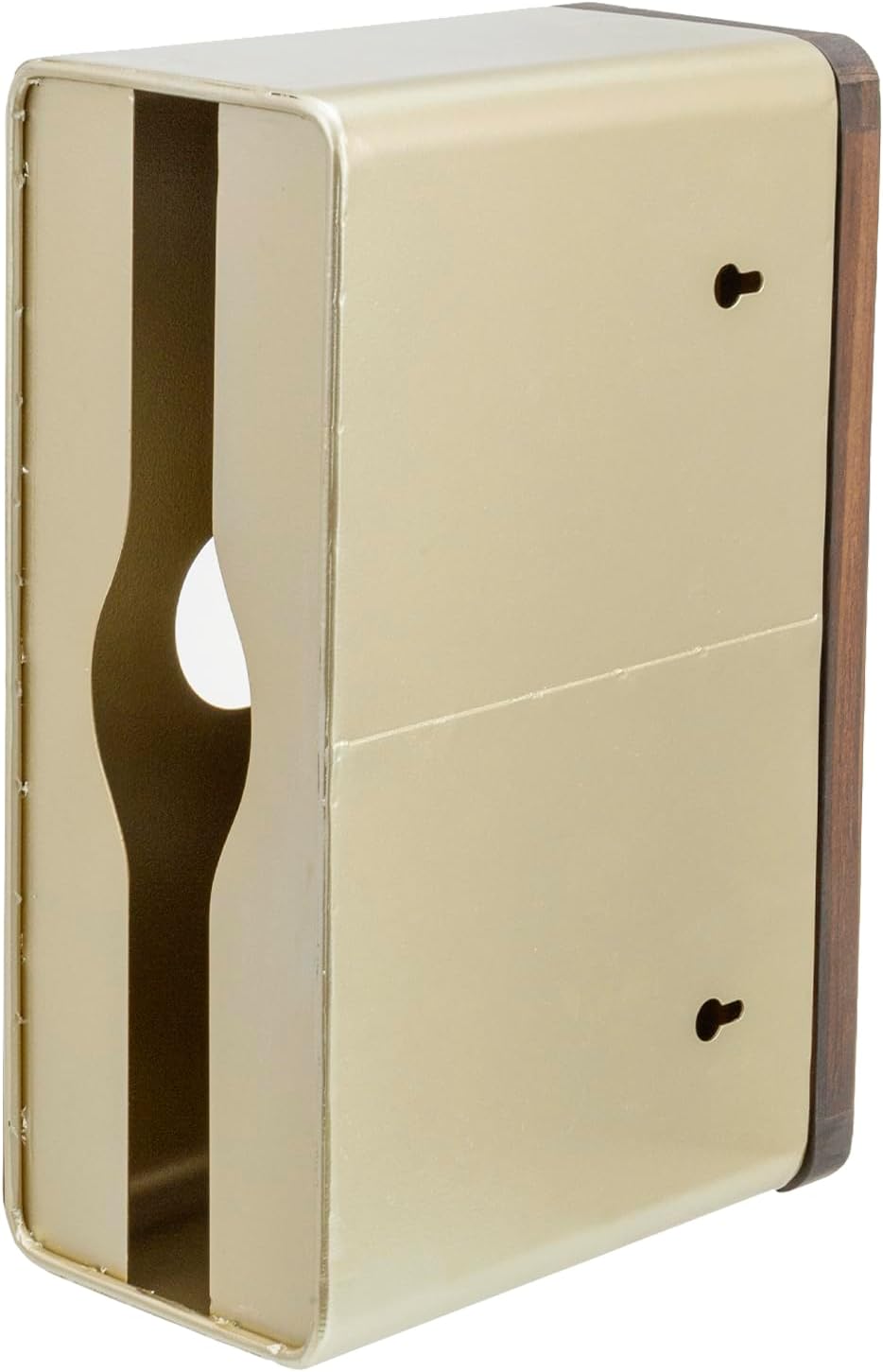 MyGift Gold Wall Mounted Paper Towel Holder, Folded Towel Dispenser | Wall dispenser neatly stores folded hand towels