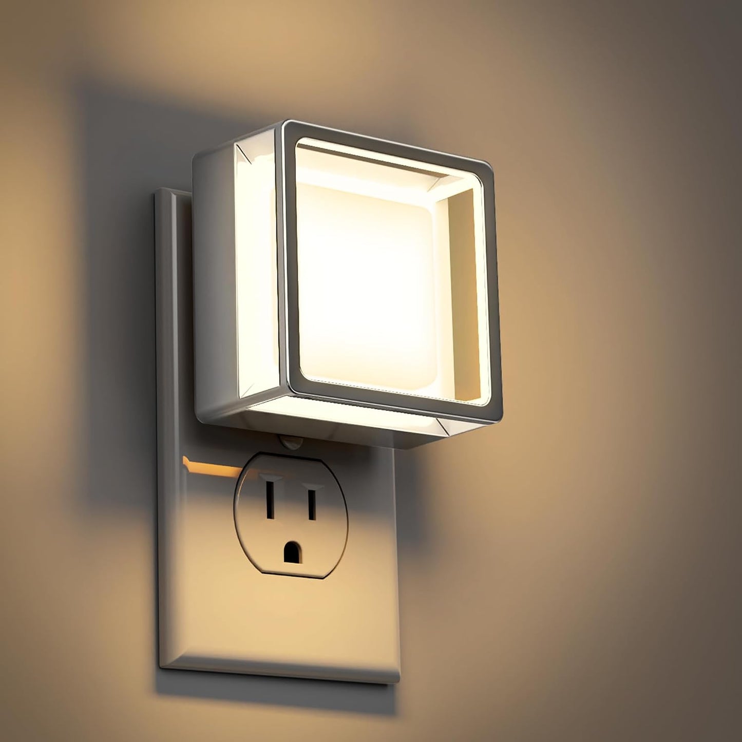 DORESshop Night Light,Night Lights Plug into Wall,2 Pack 3000K Nightlight