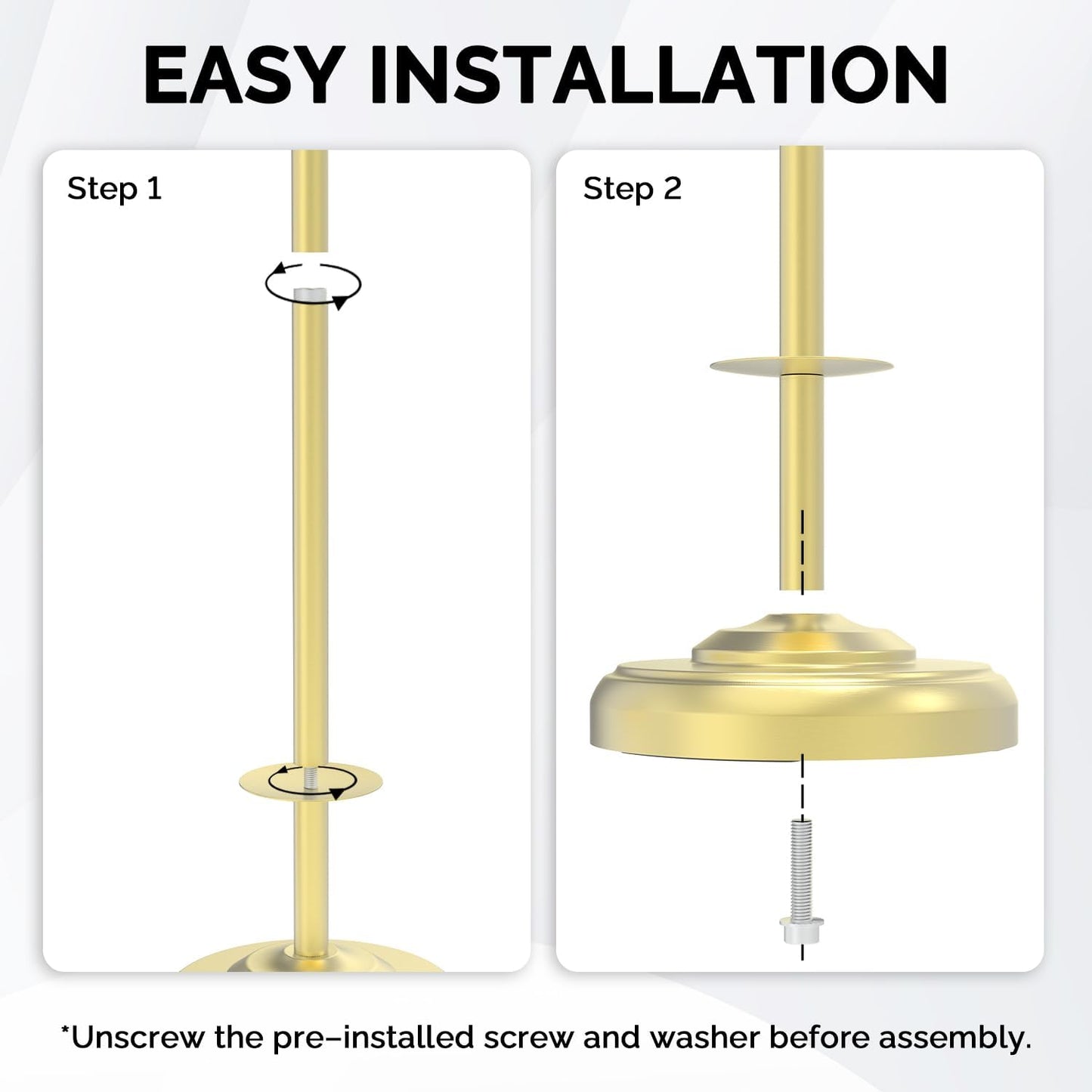 Gold Toilet Paper Holder Stand with Storage for 4 Extra Rolls | 304 Stainless Steel, Stable Weighted Base,Space-Saving
