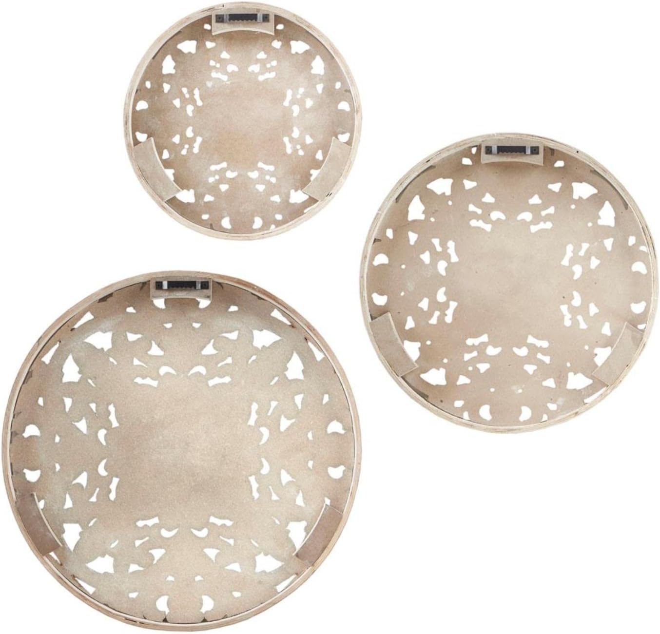 Real Fir Wood Round Design / Medallion Trio