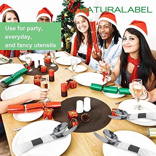 NATURALABEL Self-Adhesive Napkin Bands, Pack of 2,000, Black