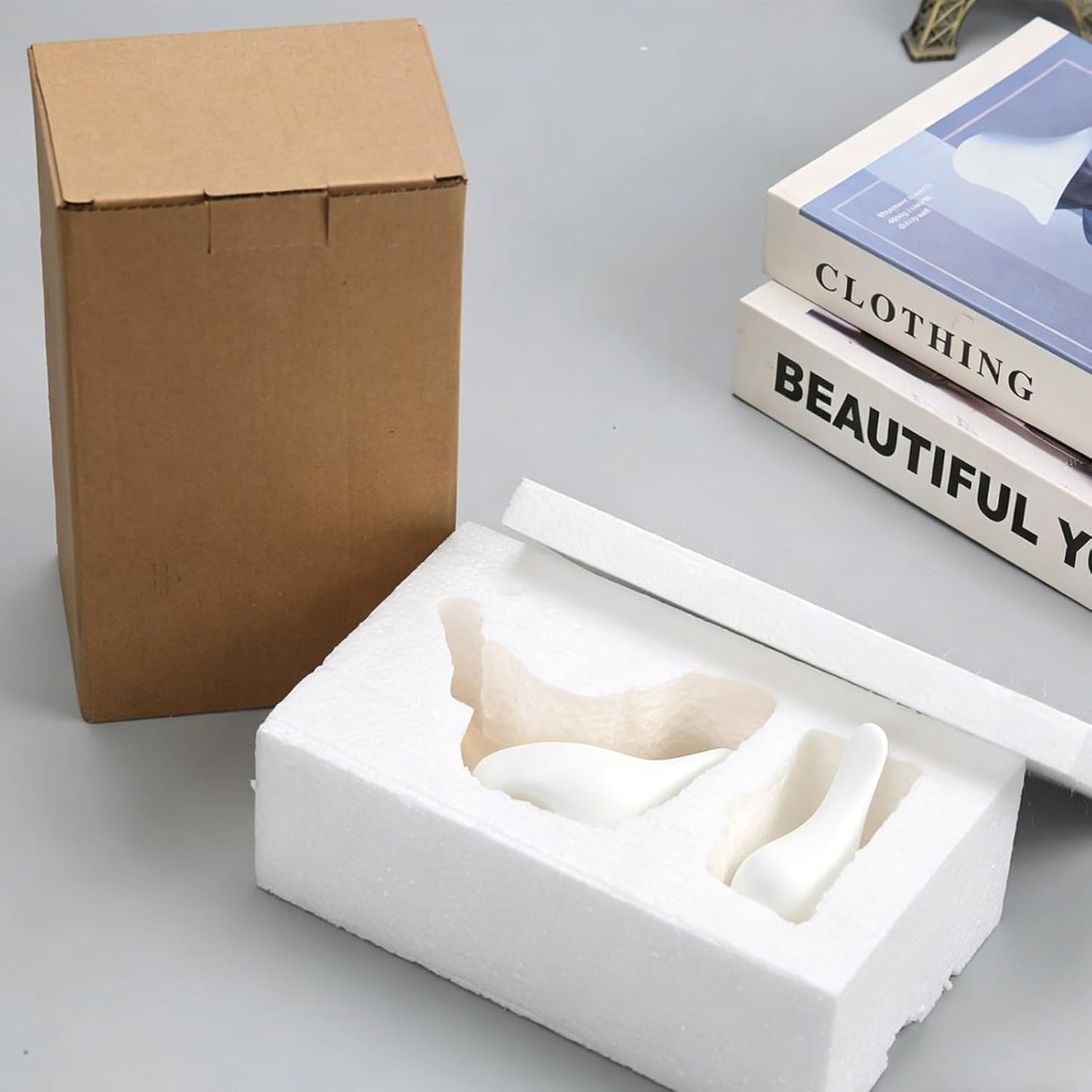 Small Birds Animal Statues Bird Figurines Knick Knacks Home Decor / Whitebirds / White / Set of 2