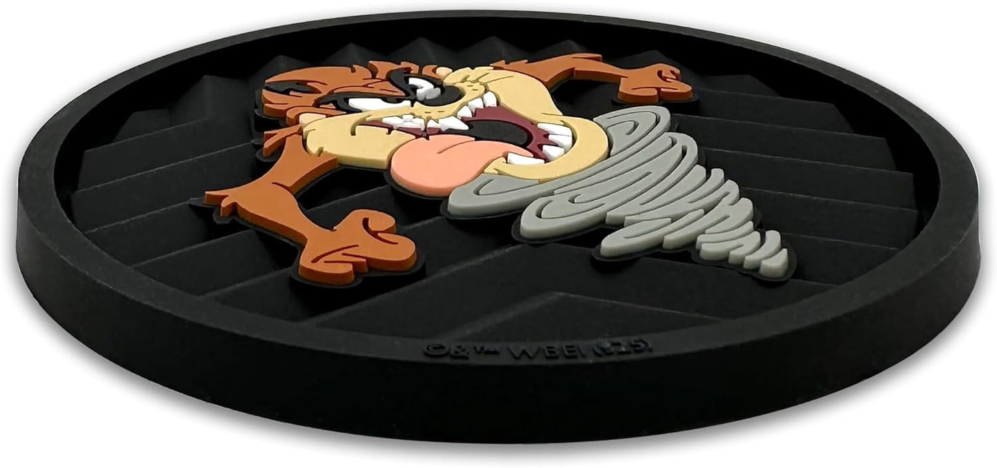 Officially Licensed Looney Tunes Tasmanian Devil Automotive 3D Textured Silicone Coasters / Taz